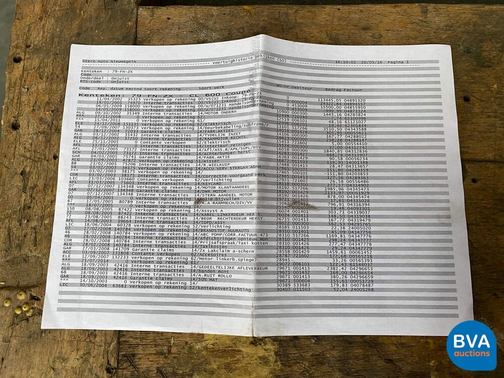 Mercedes-Benz CL600 V12 367hp -Org. NL-CL-Class 2000, 79-FN-ZX.