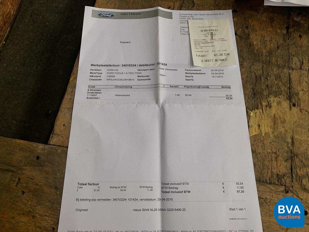 Ford Focus Wagon 1.6 TDCI Econetic 105hp 2013, 3-KNH-02.