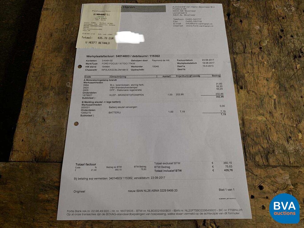 Ford Focus Wagon 1.6 TDCI Econetic 105hp 2013, 3-KNH-02.