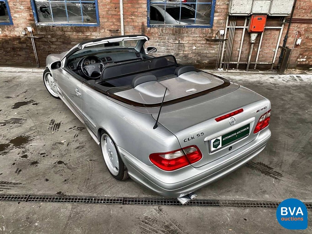 Mercedes-Benz CLK55 Cabriolet AMG 347pk CLK-Klasse 2002, 11-HJX-6