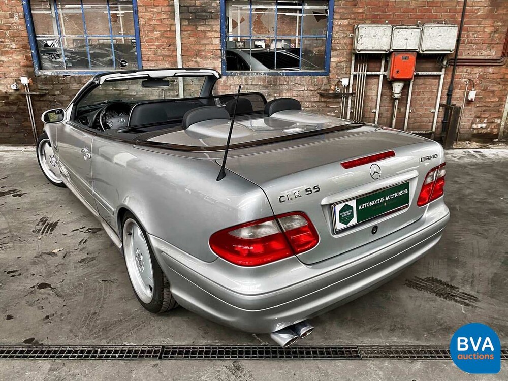 Mercedes-Benz CLK55 Cabriolet AMG 347pk CLK-Klasse 2002, 11-HJX-6