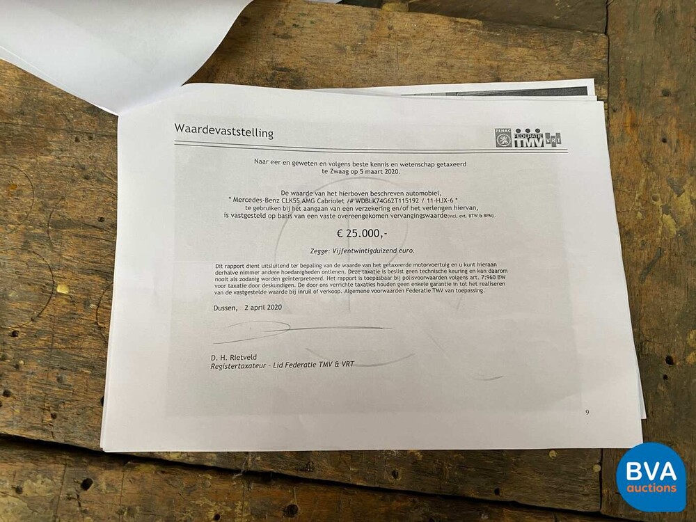 Mercedes-Benz CLK55 Cabriolet AMG 347pk CLK-Klasse 2002, 11-HJX-6