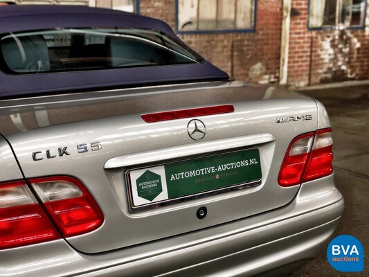Mercedes-Benz CLK55 Cabriolet AMG 347pk CLK-Klasse 2002, 11-HJX-6