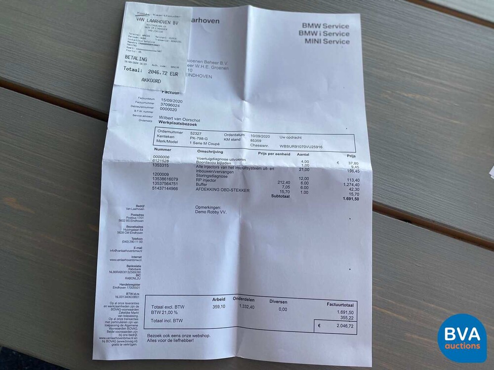 BMW 1M Coupe M-Performance 3.0i 340pk AKRAPOVIC 1-serie 2012, PK-798-G 