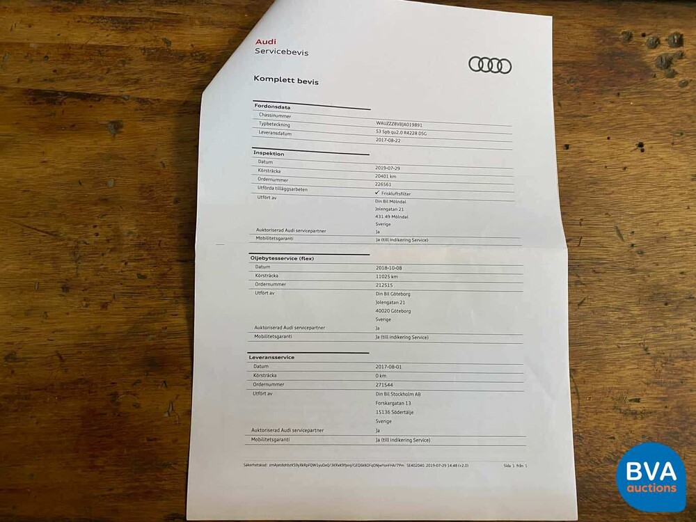 Audi S3 Sportback 2.0 TFSI Quattro 310pk A3 2017, K-613-BP