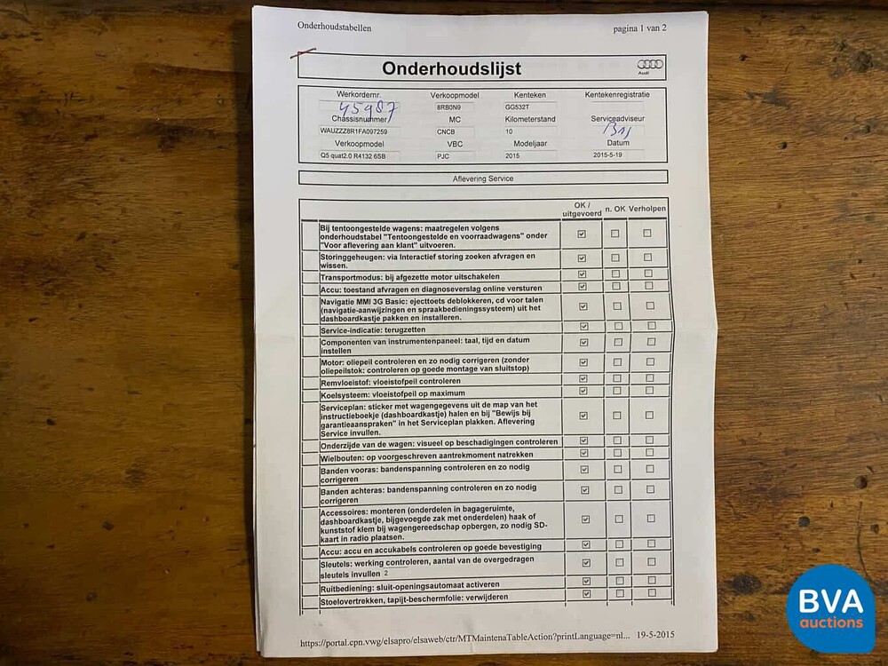 Audi Q5 2.0 TFSI Quattro S-Line 179 PS 2015 -Original NL-, GG-532-T.