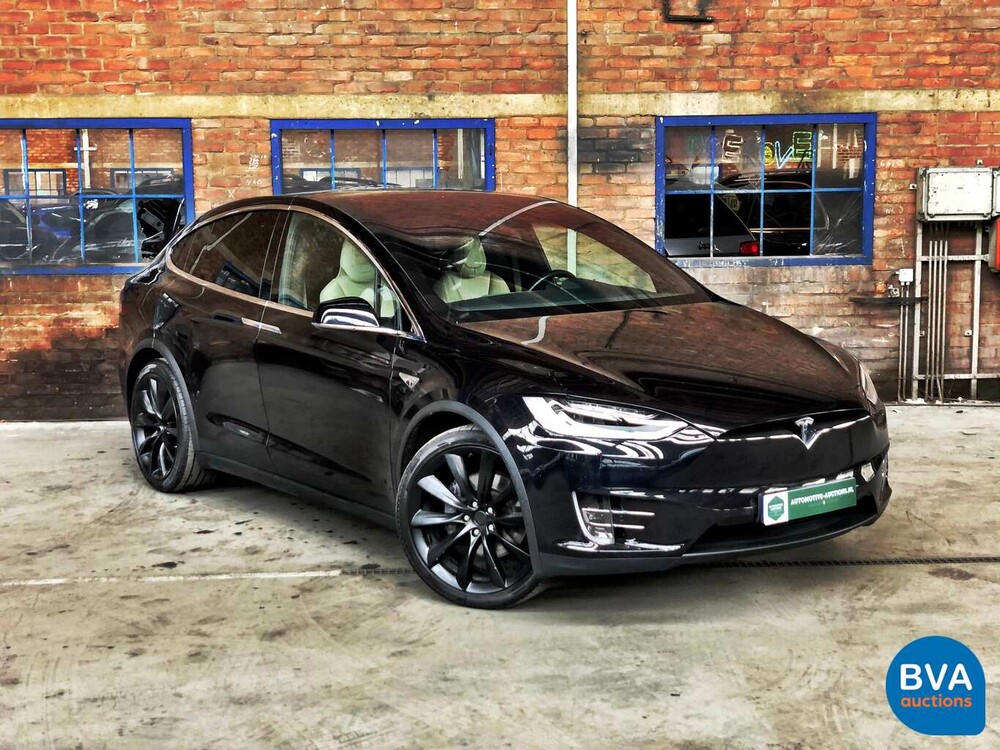 Tesla Model X 90D Base 6-Persoons -4% bijtelling- 428pk 2016 -Origineel NL-, KK-837-K