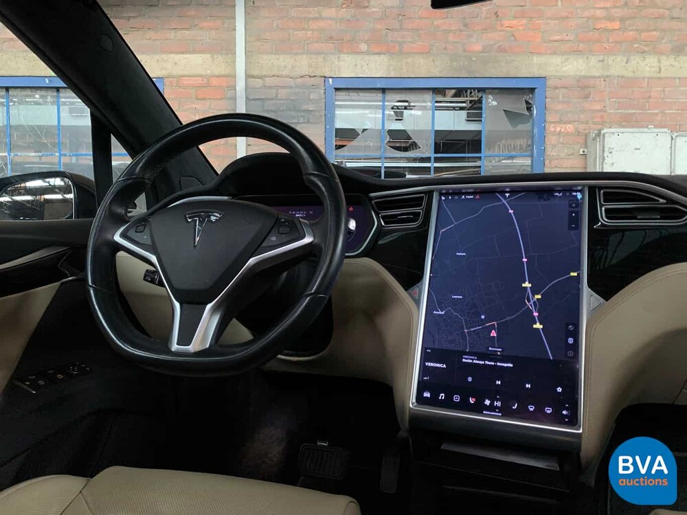 Tesla Model X 90D Base 6-Persoons -4% bijtelling- 428pk 2016 -Origineel NL-, KK-837-K