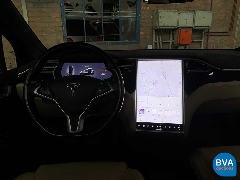 Tesla Model X 90D Base 6-Persoons -4% bijtelling- 428pk 2016 -Origineel NL-, KK-837-K