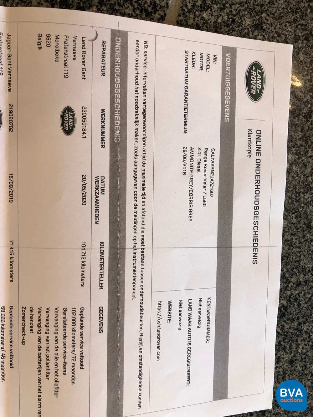 Land Rover Range Rover Velar R-Dynamic D180s 180hp 2018.