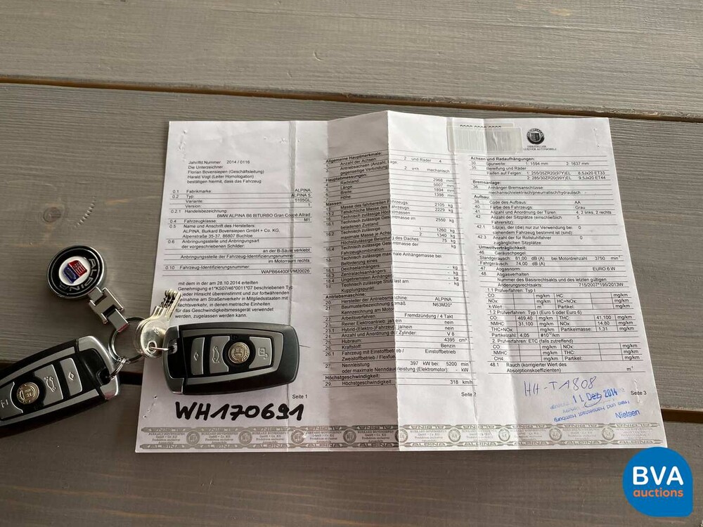 BMW ALPINA B6 Bi-turbo Gran Coupe 2014 540PK/730Nm F06 NL-kenteken