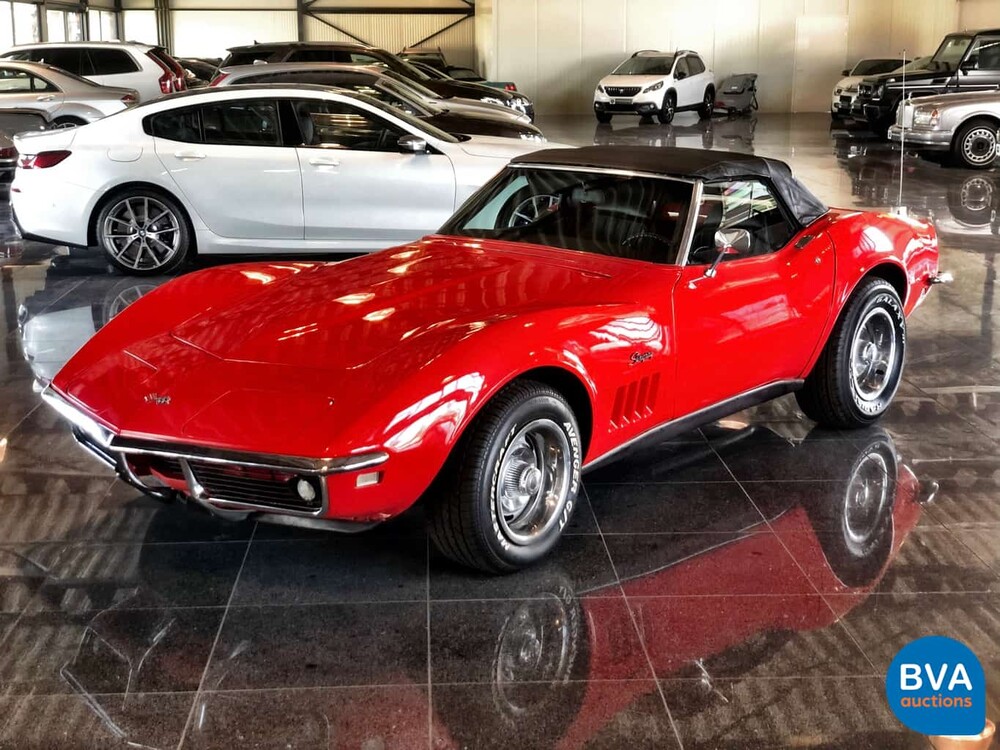 Chevrolet Corvette C3 Cabrio Chrom Stoßstange Cabriolet 1969.