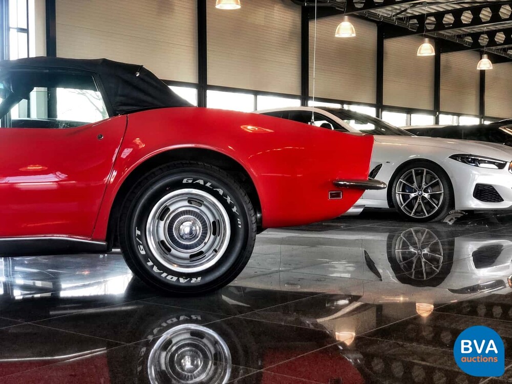 Chevrolet Corvette C3 Cabrio Chrom Stoßstange Cabriolet 1969.