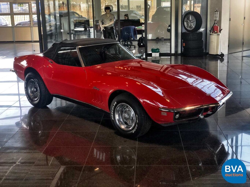 Chevrolet Corvette C3 Cabrio Chrom Stoßstange Cabriolet 1969.