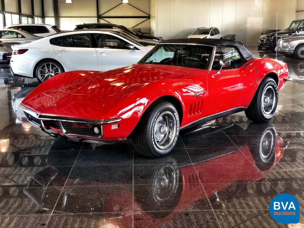 Chevrolet Corvette C3 Cabrio Chrom Stoßstange Cabriolet 1969.