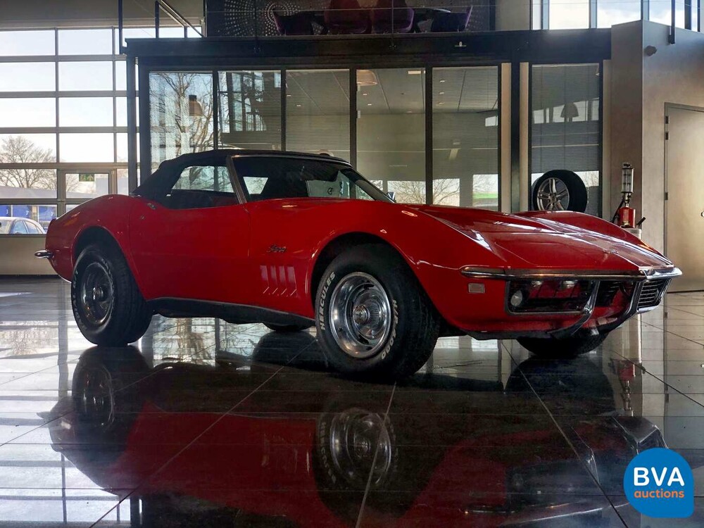 Chevrolet Corvette C3 Cabrio Chrom Stoßstange Cabriolet 1969.