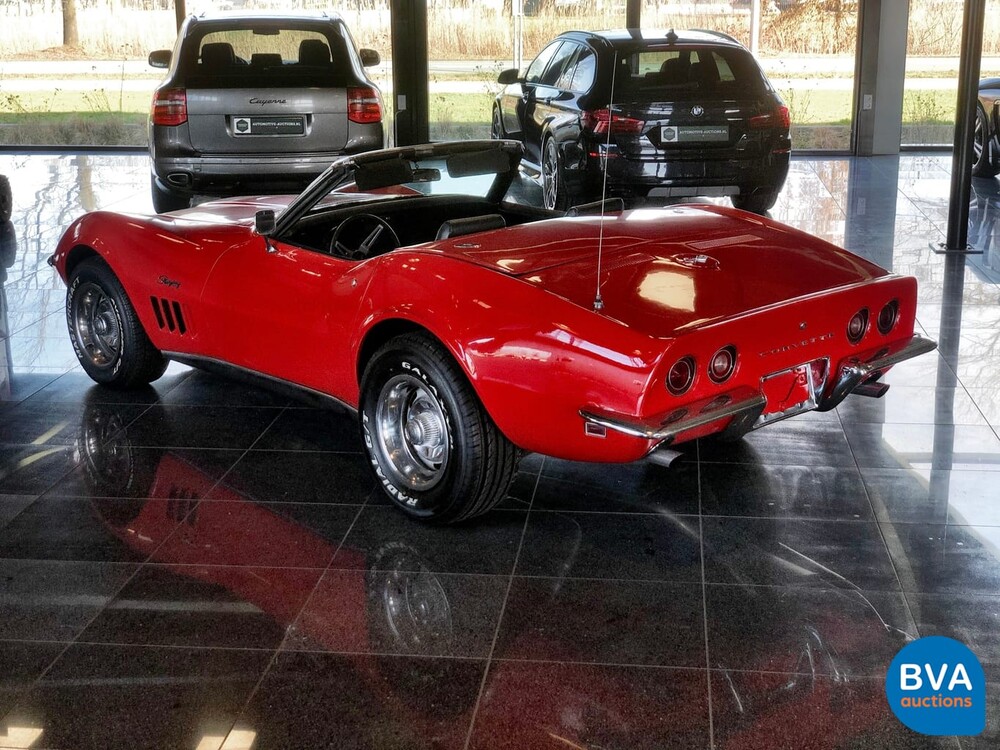 Chevrolet Corvette C3 Cabrio Chrom Stoßstange Cabriolet 1969.