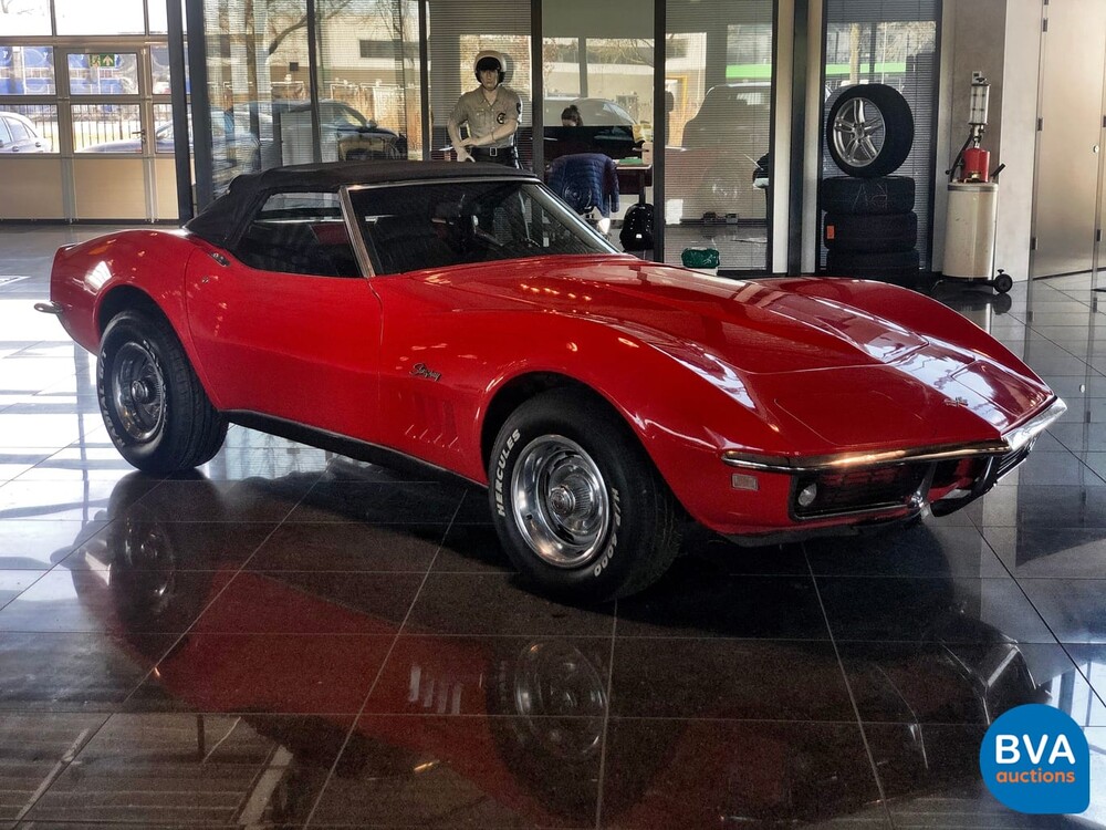 Chevrolet Corvette C3 Cabrio Chrom Stoßstange Cabriolet 1969.