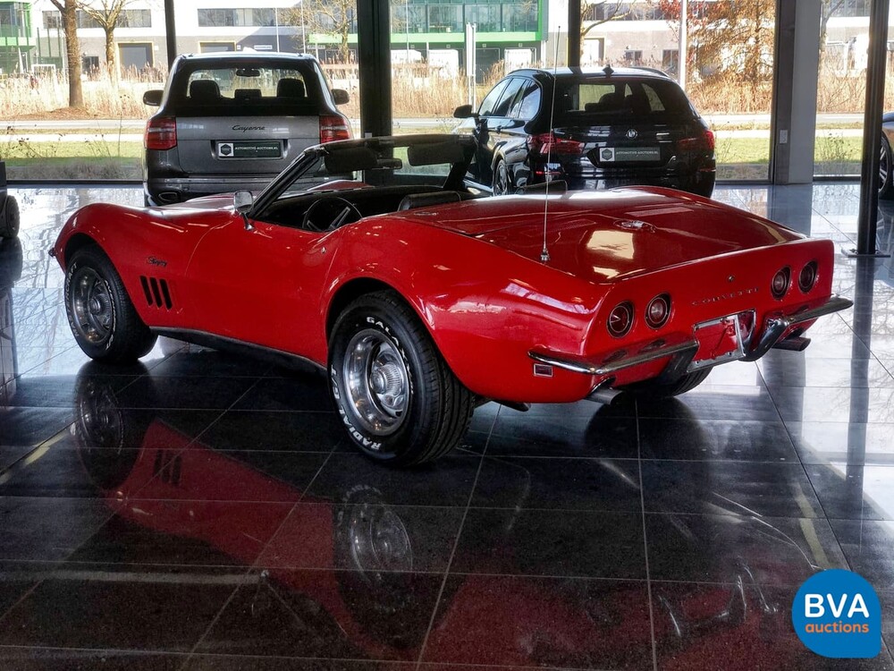 Chevrolet Corvette C3 Cabrio Chrom Stoßstange Cabriolet 1969.