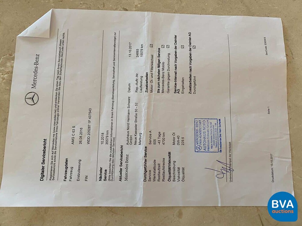 Mercedes-Benz C63S AMG Estate 510pk C-klasse 2016, J-118-RV