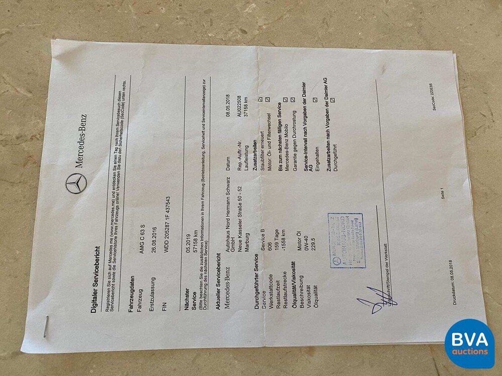 Mercedes-Benz C63S AMG Estate 510pk C-klasse 2016, J-118-RV