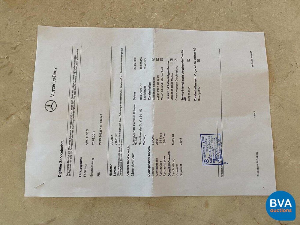 Mercedes-Benz C63S AMG Estate 510pk C-klasse 2016, J-118-RV