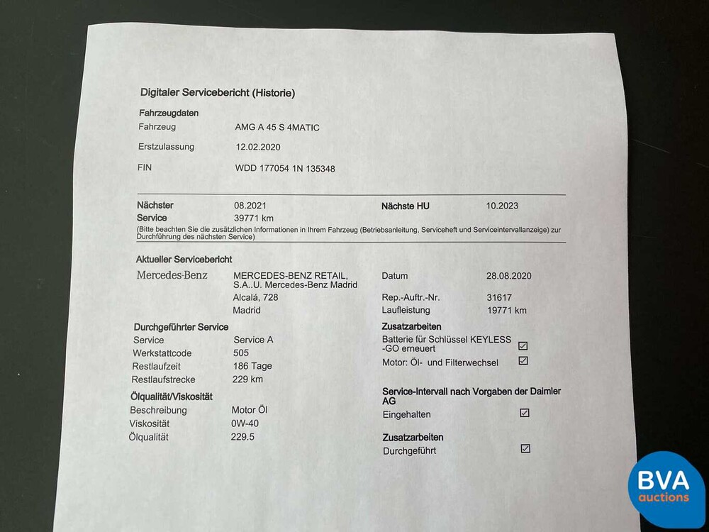 Mercedes-Benz A45 AMG S AMG 4Matic + Edition 1 A-Class 421hp 2020 -GARANTY-.