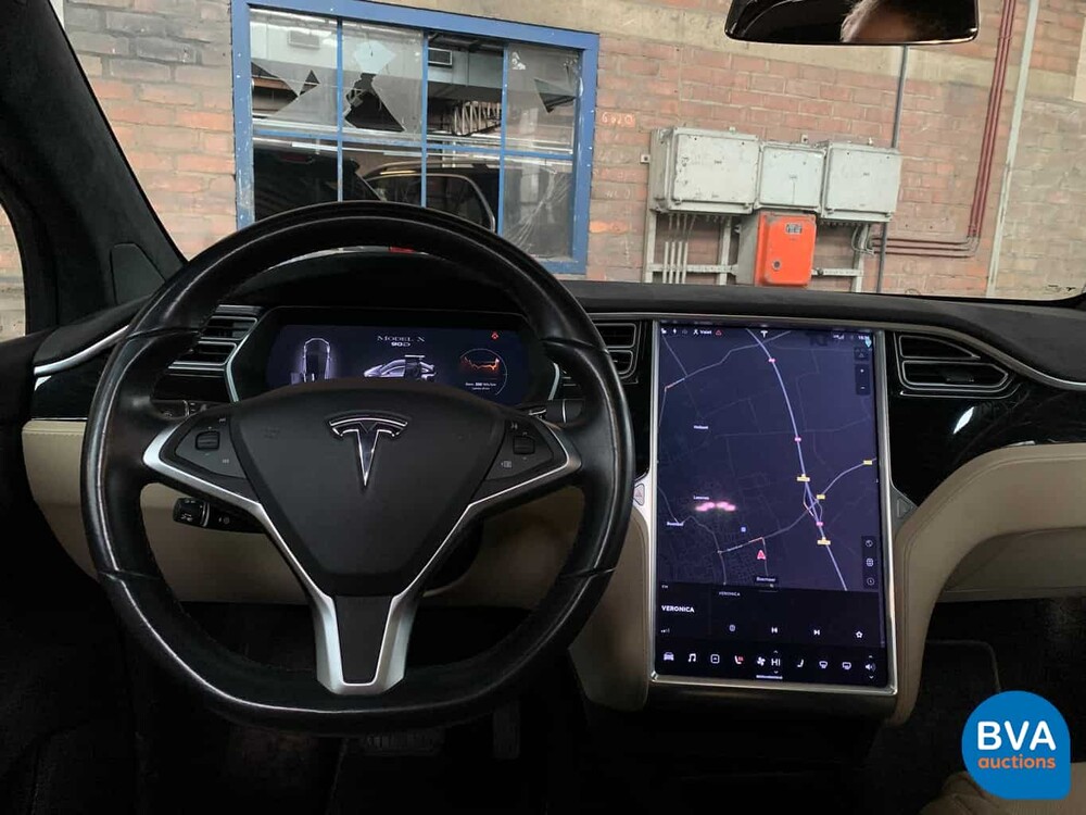 Tesla Model X 90D Base 6-Persoons -4% bijtelling- 428pk 2016 -Origineel NL-, KK-837-K