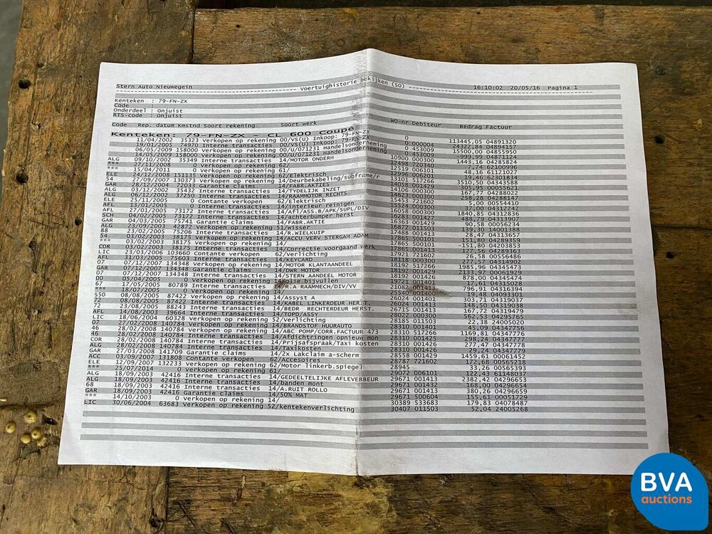 Mercedes-Benz CL600 V12 367pk -Org. NL- CL-Klasse 2000, 79-FN-ZX