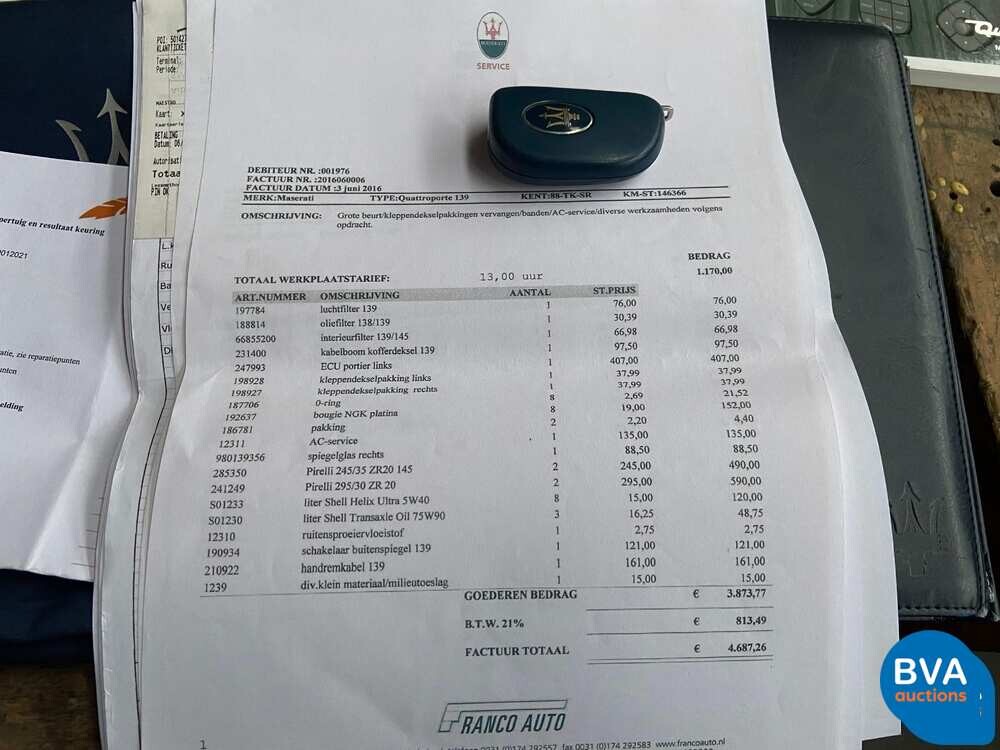 Maserati Quattroporte 4.2 V8 DuoSelect 401pk 2004, 88-TK-SR