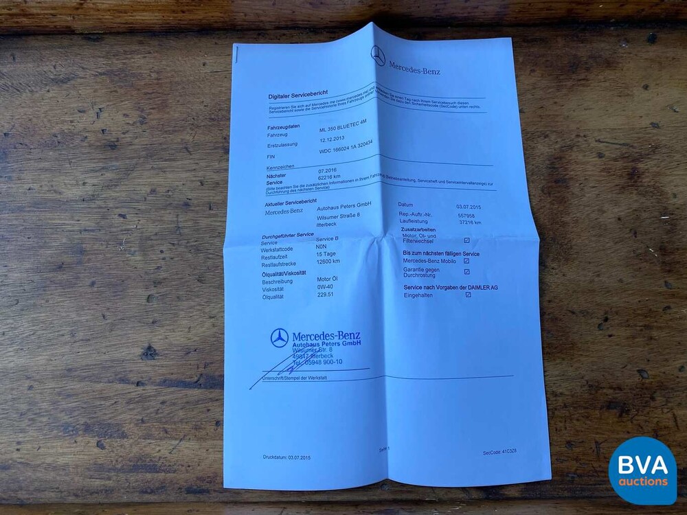 Mercedes-Benz ML350 BlueTEC 4Matic 258pk M-Klasse 2013, XR-821-J