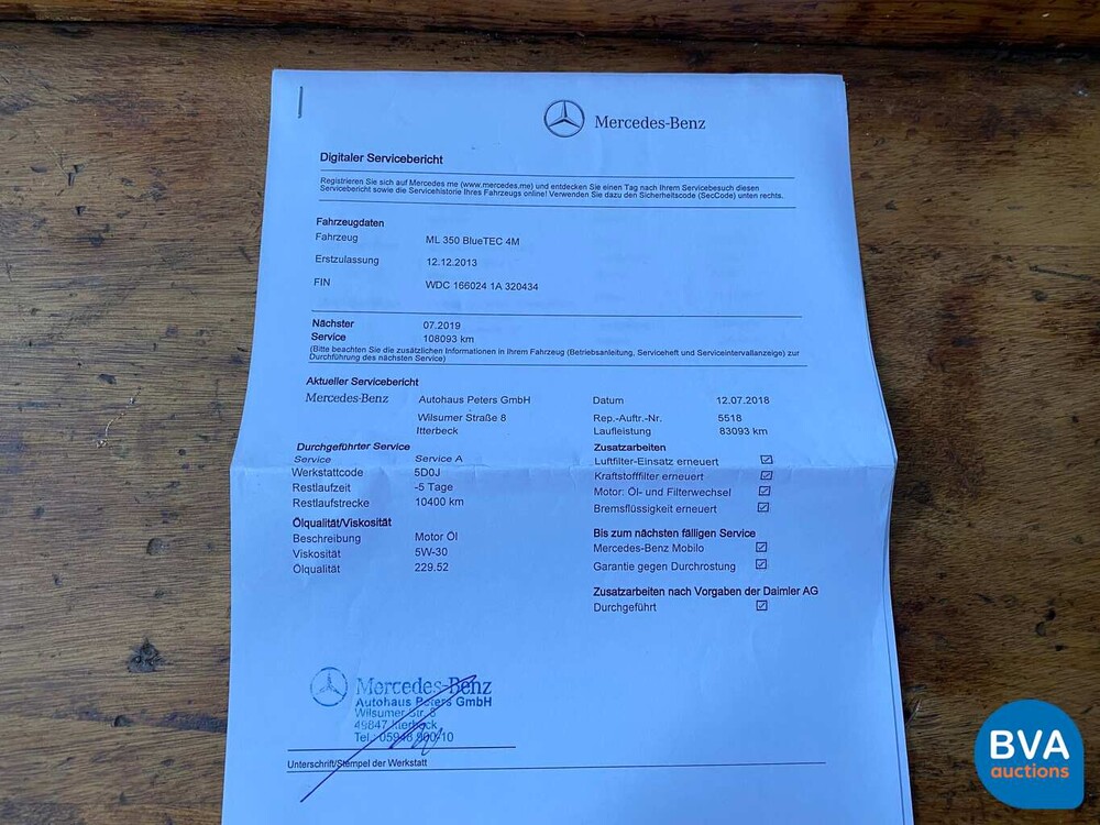 Mercedes-Benz ML350 BlueTEC 4Matic 258pk M-Klasse 2013, XR-821-J