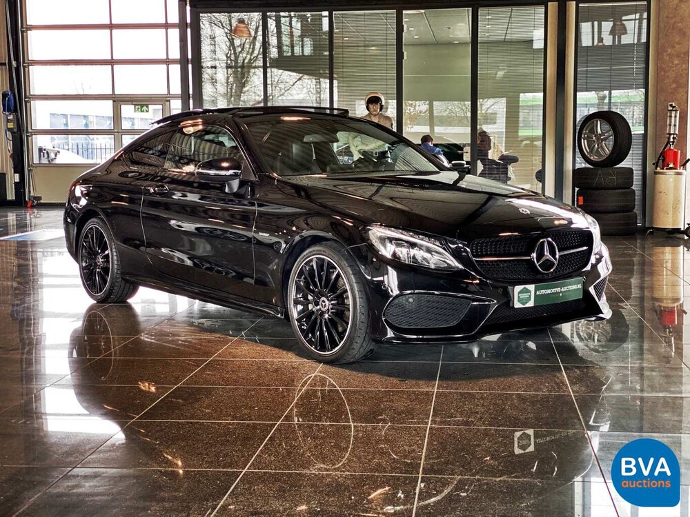 Mercedes-Benz C200 Coupé AMG NIGHT-EDITION Premium Plus C-Klasse 184pk 2018, XF-600-K