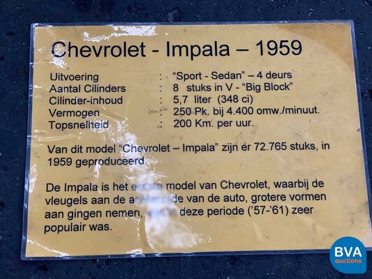  Chevrolet Impala 1959, AE-95-83