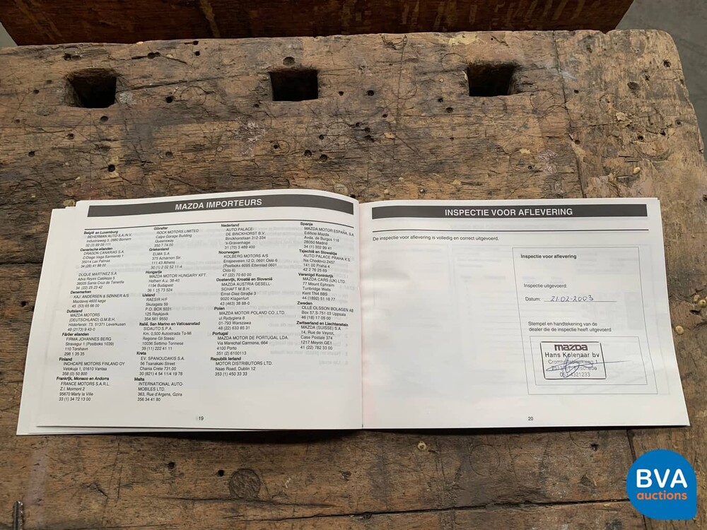 Mazda MX-5 Cabriolet 1.6i Exklusive 110 PS 2003 -Org. NL-, 17-LL-GK.