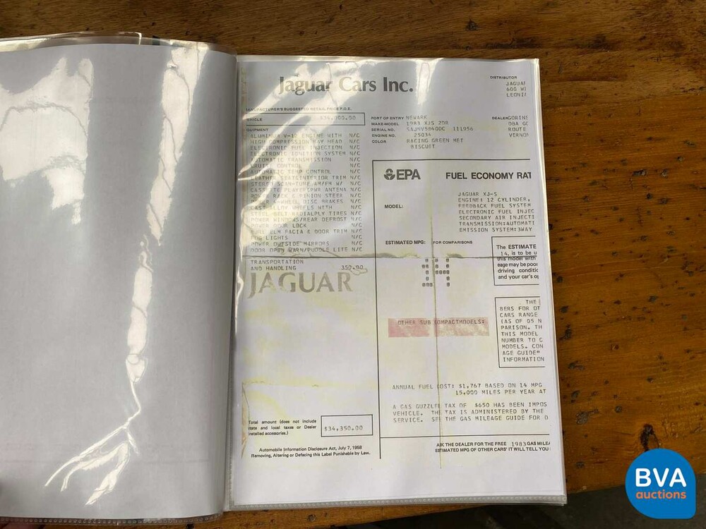 Jaguar XJS 5.3 V12 Coupé 295 PS 1983, K-376-SV.