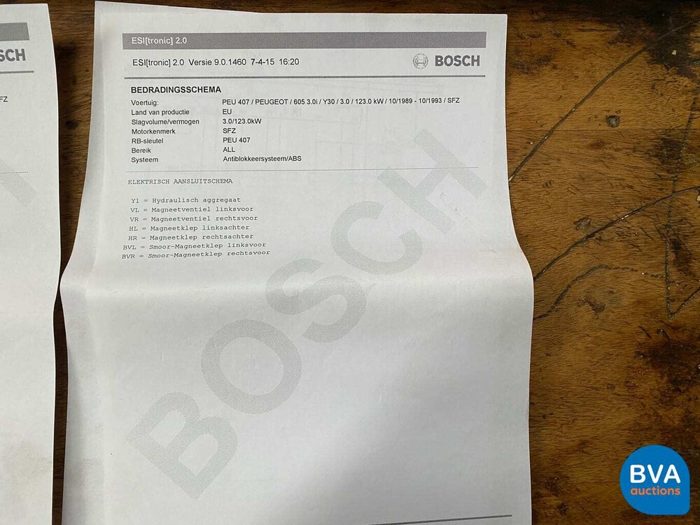 Peugeot 605 SR 3.0 V6 1992, 7-ZPP-79.