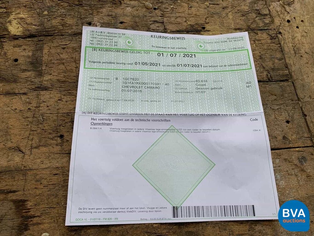 Chevrolet Camaro Coupé NASCAR PACE-CAR 2.0T 279 PS HANDBUCH 2016.