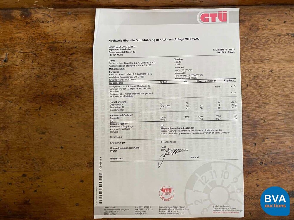 Audi 80 GLS 1.6 Automatisch 1980.