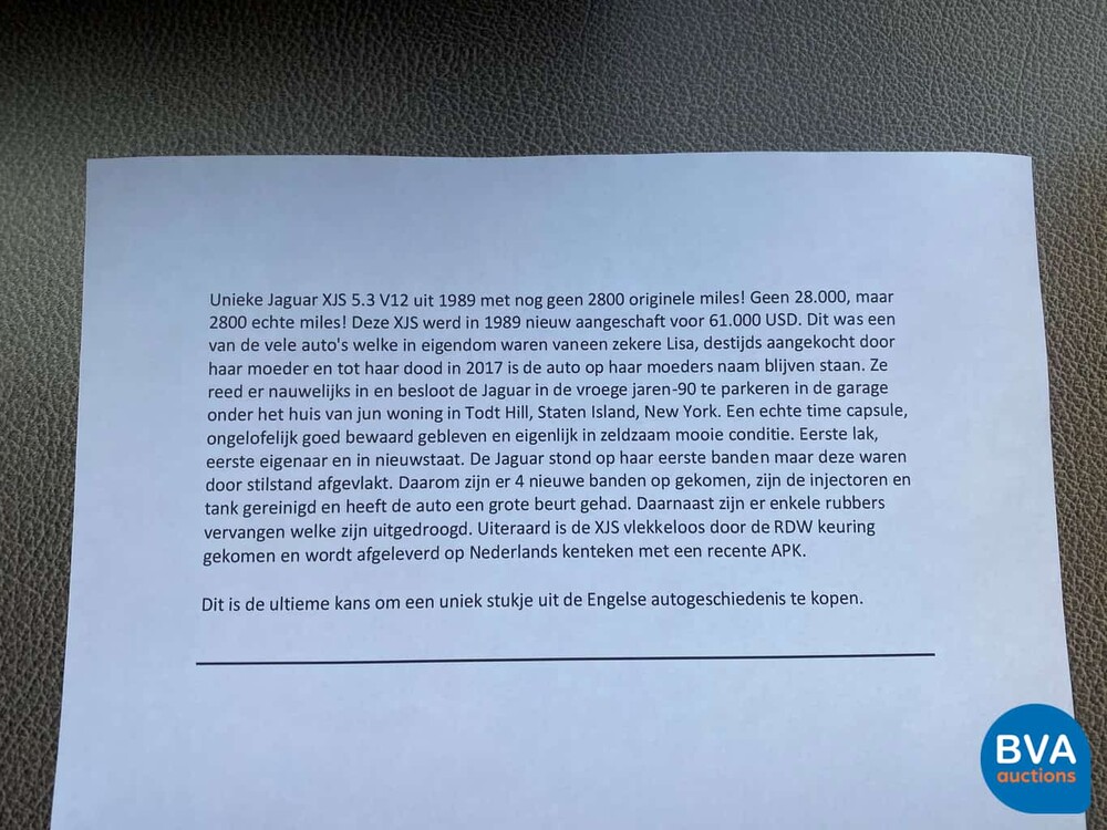Jaguar XJ-S 5.3 V12 Cabrio 2.800 Meilen! NL Registrierung.