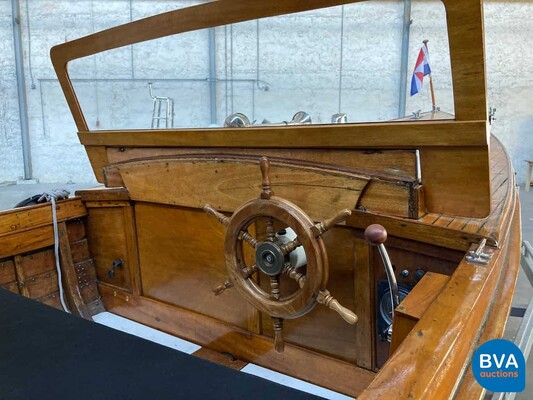 Notary boat / Autoboot Teak wood Vetus 1920.