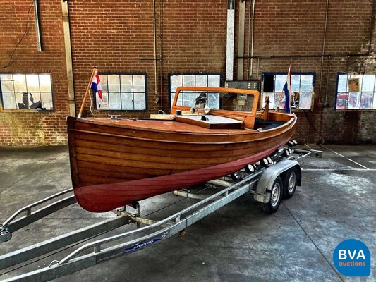Notary boat / Autoboot Teak wood Vetus 1920.