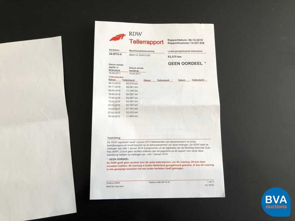 BMW X3 xDrive35i High Executive 306pk 2011, 34-RTV-4