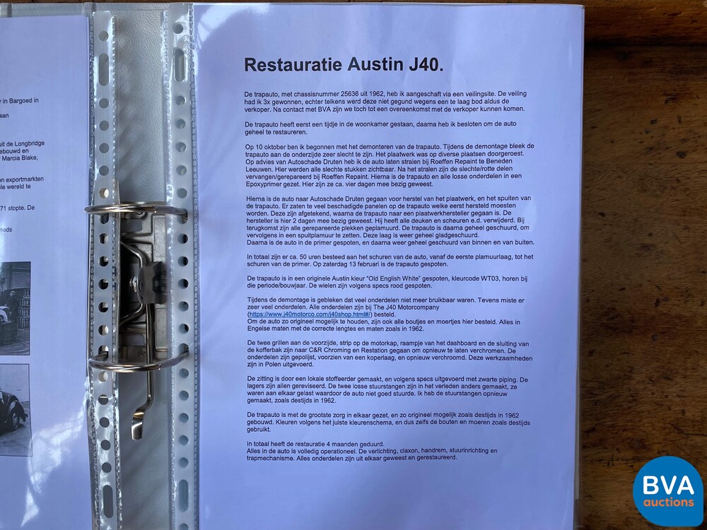 Austin J40 Tretauto Tretauto 1962.