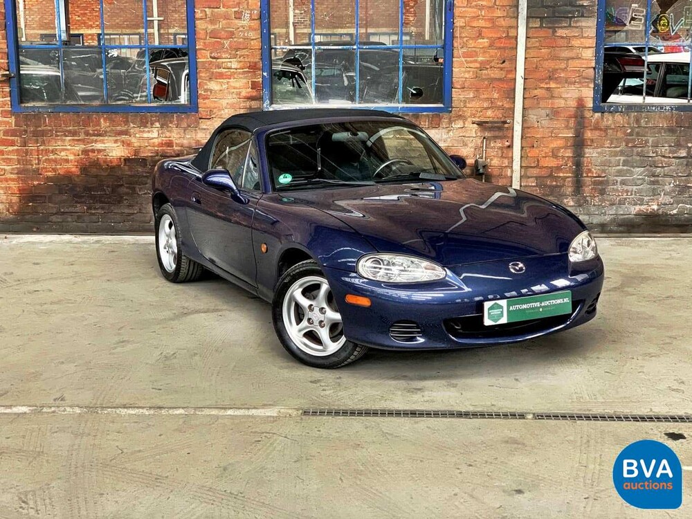 Mazda MX-5 Cabriolet 1.6i Exklusive 110 PS 2003 -Org. NL-, 17-LL-GK.