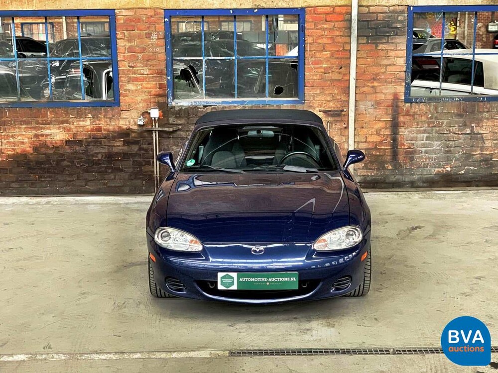 Mazda MX-5 Cabriolet 1.6i Exklusive 110 PS 2003 -Org. NL-, 17-LL-GK.