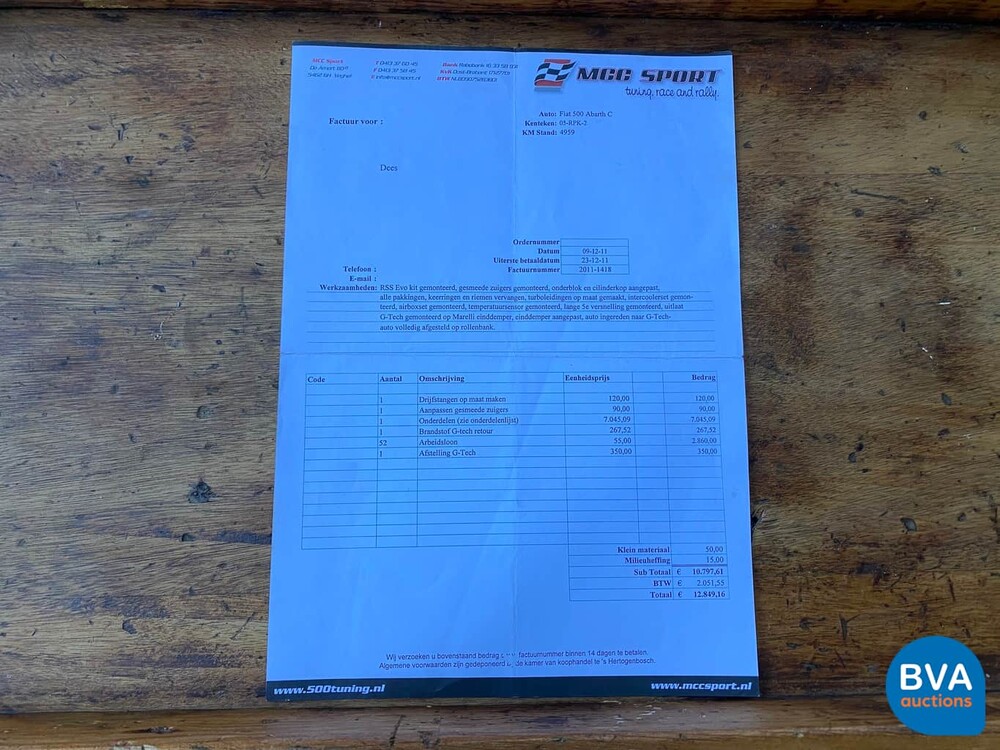 Abarth 500C 245 PS G-Tech RS-S EVO Esseesse T-Jet Cabriolet Fiat 595c ORG-NL, 05-RPK-2.