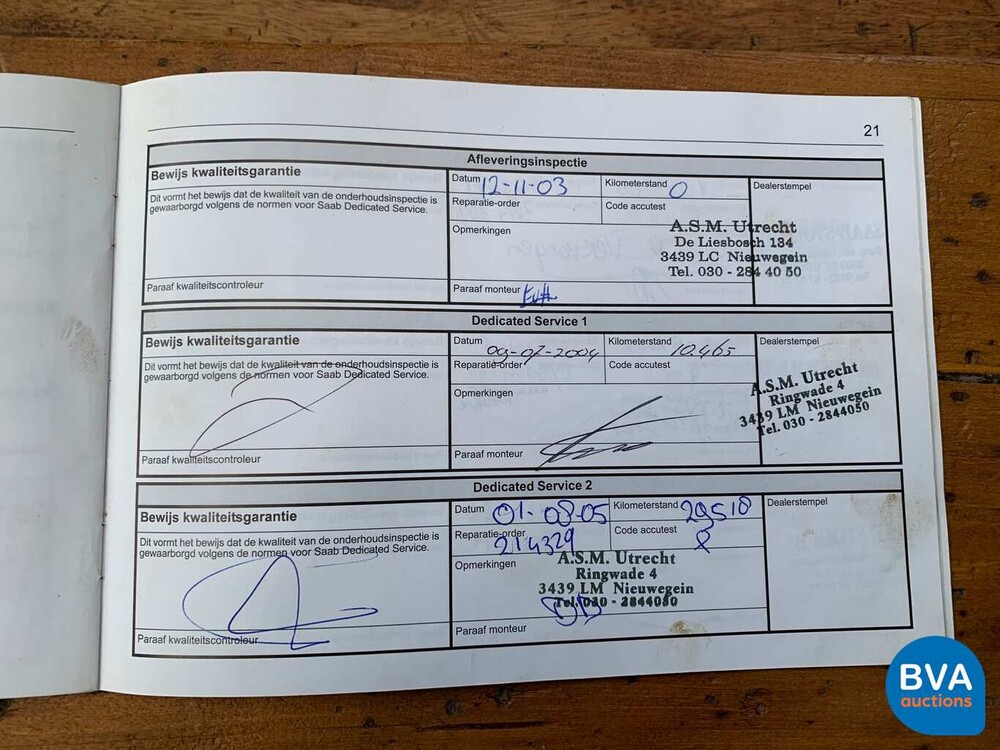 Saab 9-3 Cabriolet 2.0 Turbo Sport Edition Org. NL 2003, 07-NL-KX.