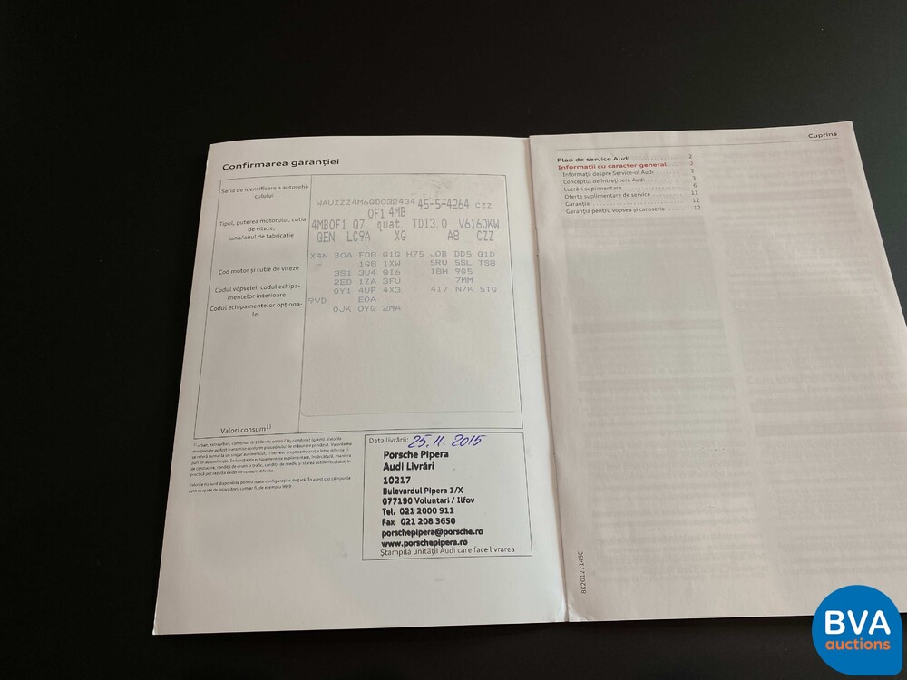 Audi Q7 3.0 TDI S-Line Quattro Pro Line S 2016, NS-804-H