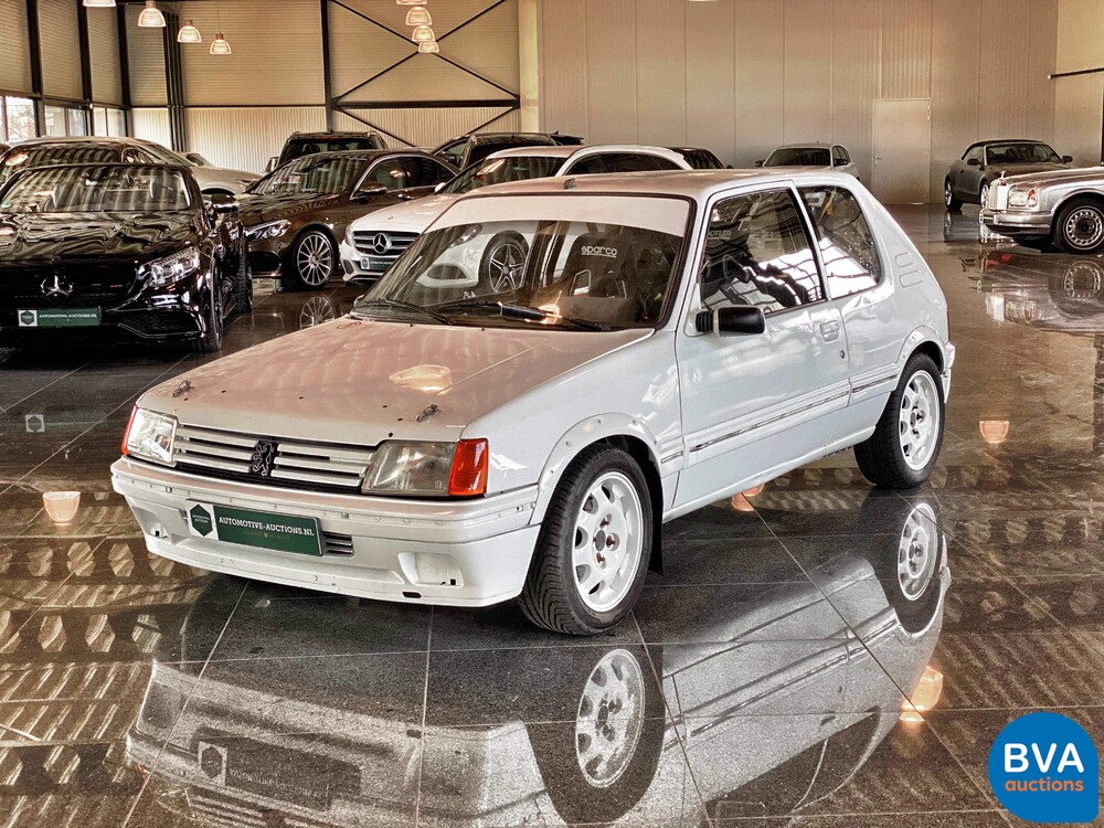Peugeot 205 1.9 Rallye Rallye bereit 101 PS 1989 -Original NL-, XJ-03-KY.